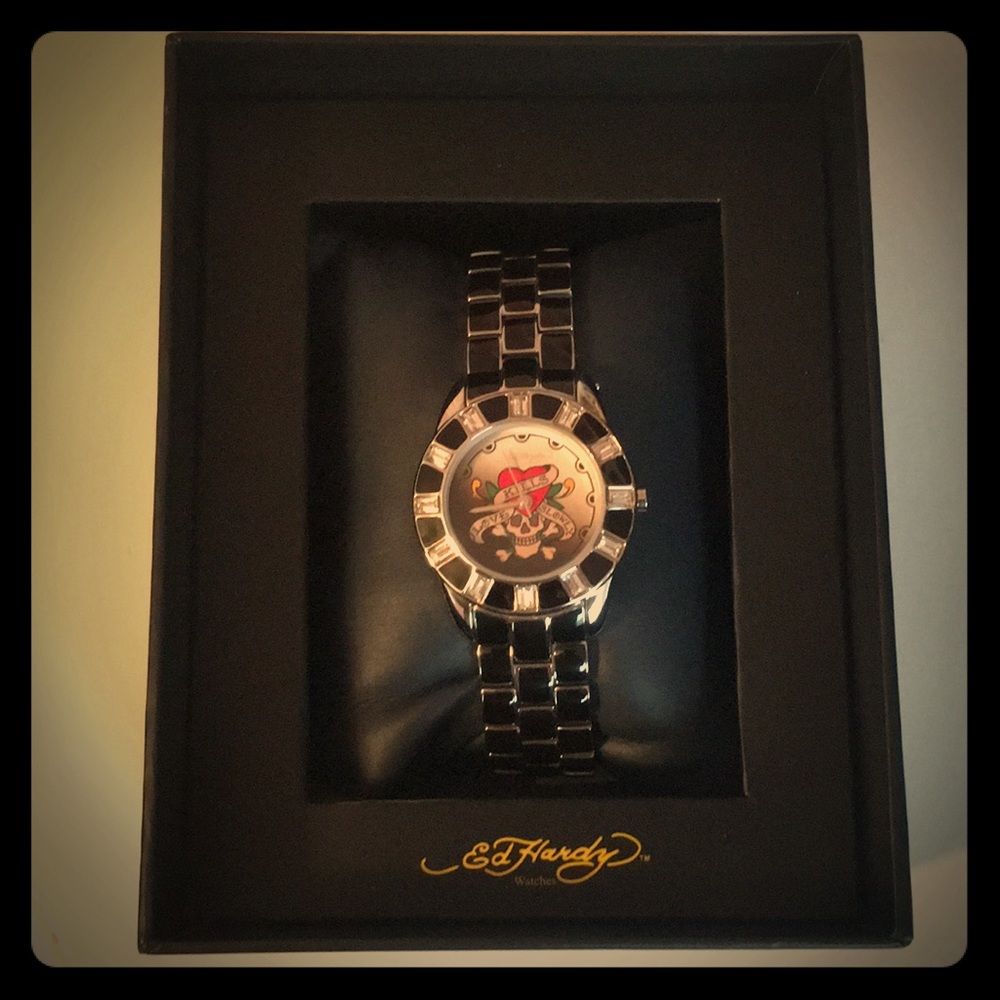 Ed Hardy Love Kills Slowly Women’s Watch